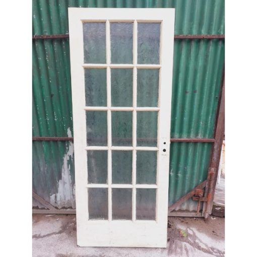 Internal Door with Ornate Glass Panels - KAS481a