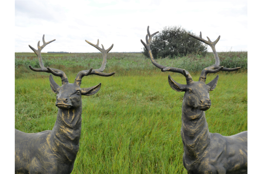 Pair of Standing Stags - D7223a