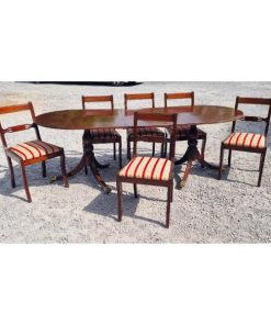 Georgian Style Dining Table & Six Chairs - KAS509a