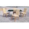 Glass Top Dining Table & Four Chairs - KAS508a