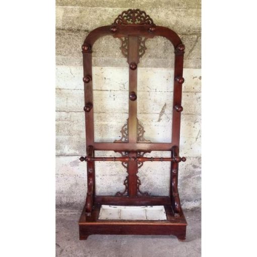 Mahogany Coat and Umbrella Stand - KAS501b