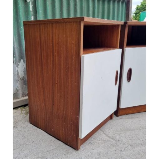 Mid Century Bedside Lockers - Pair - KAS505c