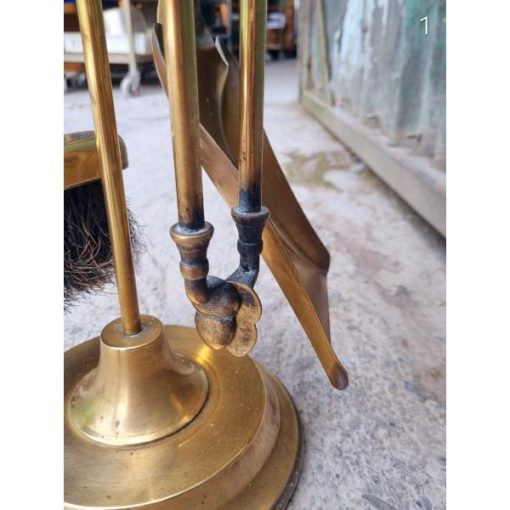 4 piece Brass Fireside Companion Set KAS536 (6)