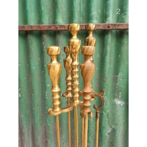 4 piece Brass Fireside Companion Set KAS537 (3)