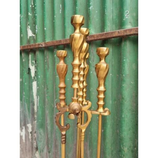 4 piece Brass Fireside Companion Set KAS537 (4)