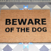 Door Mat Beware of the Dog D9692b