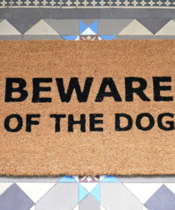 Door Mat Beware of the Dog D9692b