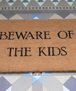 Door Mat Beware of the Kids D8783