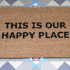 Door Mat Happy Place D9684b