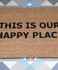 Door Mat Happy Place D9684b