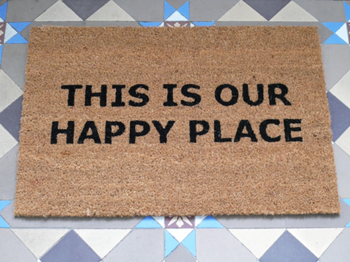 Door Mat Happy Place D9684b