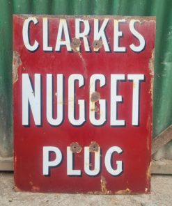 Original Clarke Nugget Plug Sign - KAS529a