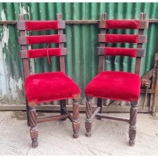 Pair of Ladder Back Hall Chairs KAS565 (2)