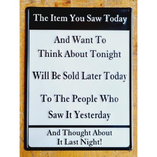 The Item You Saw Today HS494