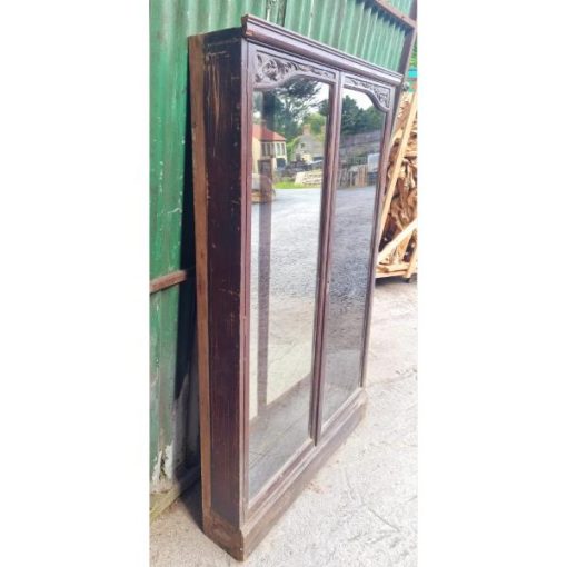 Two Door Display Cabinet with Mirror Backing KAS564 (7)