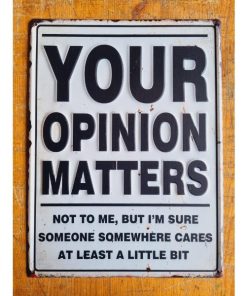 Your Opinion Matters HS498