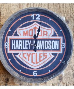 Harley Davidson Barrel Lid Clock H398