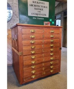 Antique Architect Plan Chest KAS674 (1)