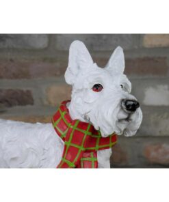 Scottie Dog with scarf D7033 (1)