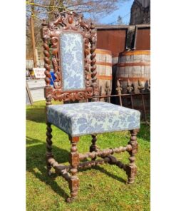 Carved Oak Hall Chair KAS732 (1)