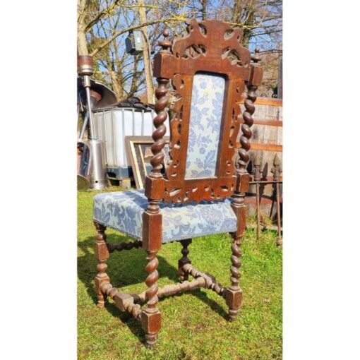 Carved Oak Hall Chair KAS732 (7)