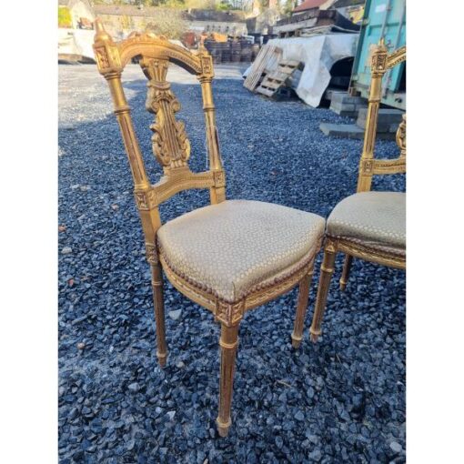 Pair of Gilt Hall Chairs KAS707 (2)