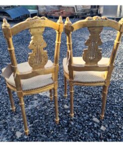 Pair of Gilt Hall Chairs KAS707 (7)