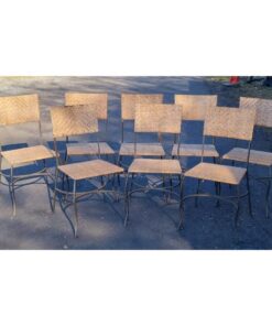 Set of 8 Wicker Chairs KAS737 (1)