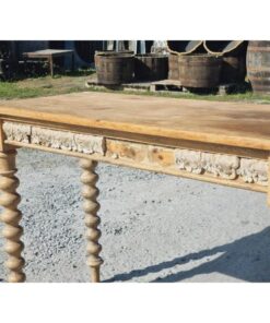 Antique Side Table with Bobbin Legs KAS768 (1)