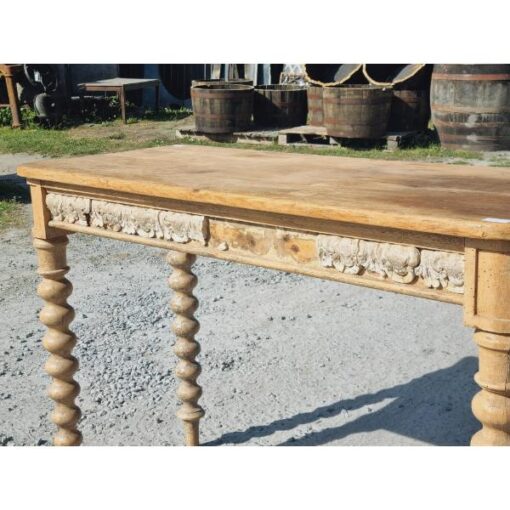 Antique Side Table with Bobbin Legs KAS768 (1)