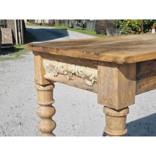 Antique Side Table with Bobbin Legs KAS768 (2)
