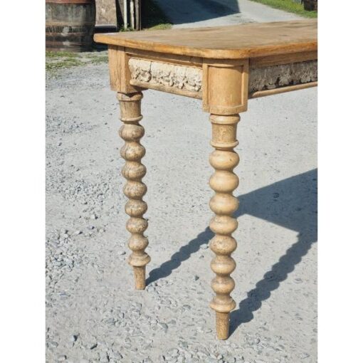 Antique Side Table with Bobbin Legs KAS768 (3)