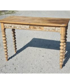 Antique Side Table with Bobbin Legs KAS768 (4)