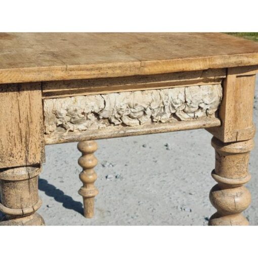 Antique Side Table with Bobbin Legs KAS768 (5)