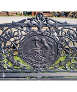 Large Black Cast Iron Lady Bench CH-R-S126-B (5)
