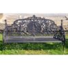 Large Black Cast Iron Lady Bench CH-R-S126-B (6)