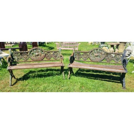 Pair of Cast Iron Benches KAS774 (6)