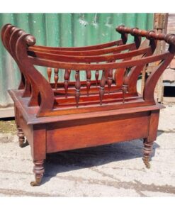 Antique Canterbury Magazine Rack KAS810 (3)
