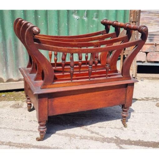 Antique Canterbury Magazine Rack KAS810 (3)
