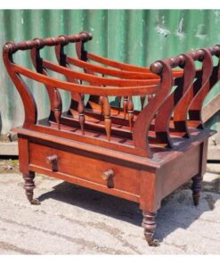 Antique Canterbury Magazine Rack KAS810 (8)