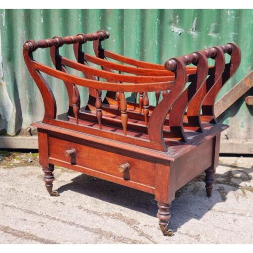 Antique Canterbury Magazine Rack KAS810 (8)