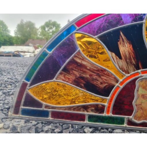 Arched Stained Glass Panel KAS804 (3)