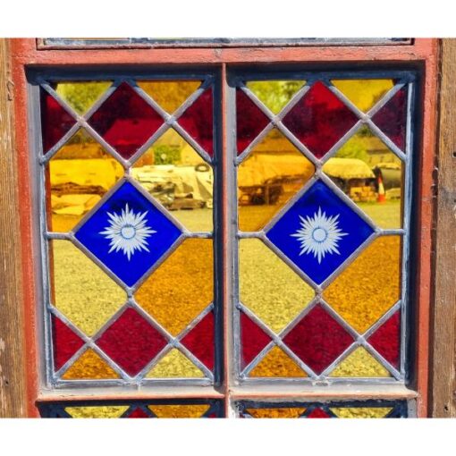 Gothic Style Arch Stained Glass Panel KAS797 (1)