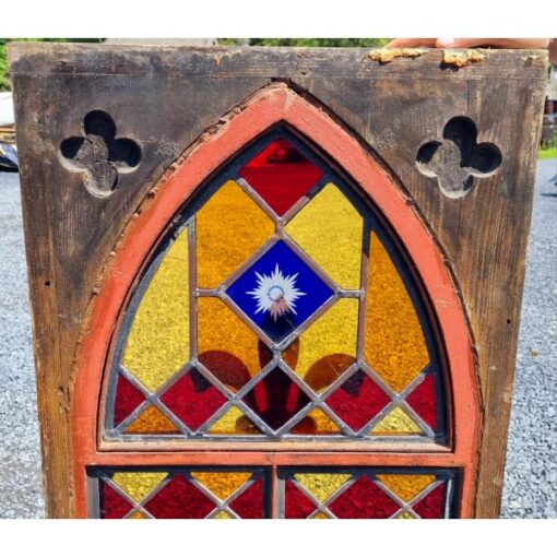 Gothic Style Arch Stained Glass Panel KAS797 (10)