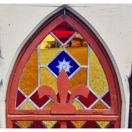Gothic Style Arch Stained Glass Panel KAS797 (3)