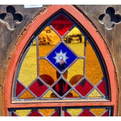 Gothic Style Arch Stained Glass Panel KAS797 (4)
