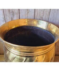 Large Brass Planter Bucket KAS809 (1)