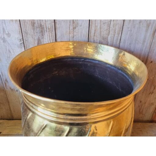 Large Brass Planter Bucket KAS809 (1)