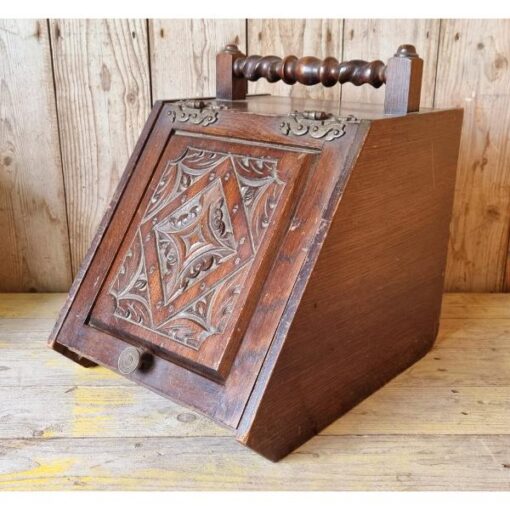 Wooden Coal Scuttle KAS806 (6)