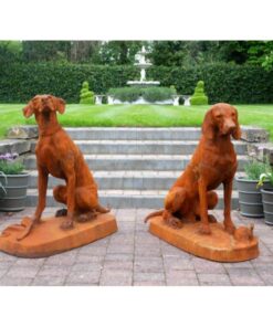 Rusty Pair of Gun Dogs D8839 (1)